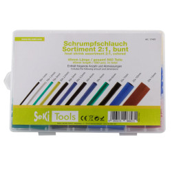 Schrumpfschlauch Sortiment, 2:1, 45mm, 560 Teile