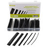 Schrumpfschlauch Sortiment, 2:1, 10cm, 80 Teile, schwarz