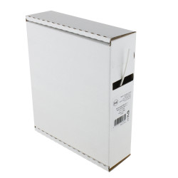 Schrumpfschlauch 2:1 / 2,4-1,2mm, 11,5m, weiss