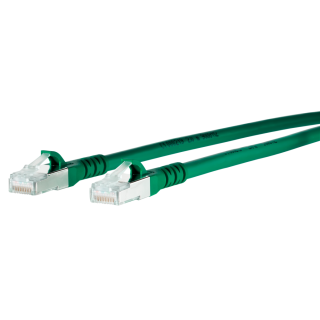 Metz Connect Netzwerkkabel, RJ-45 Stecker - RJ45-Stecker, CAT 6A, S/FTP, AWG 26, 0,50 m