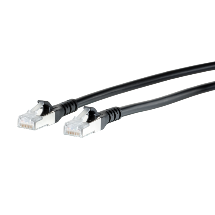 Metz Connect Netzwerkkabel, RJ-45 Stecker - RJ45-Stecker, CAT 6A, S/FTP, AWG 26, 1,00 m