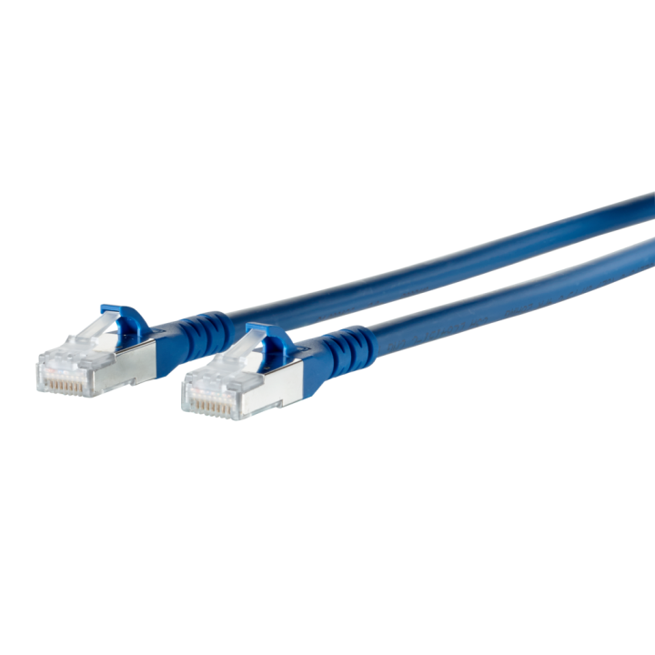 Metz Connect Netzwerkkabel, RJ-45 Stecker - RJ45-Stecker, CAT 6A, S/FTP, AWG 26, 0,50 m