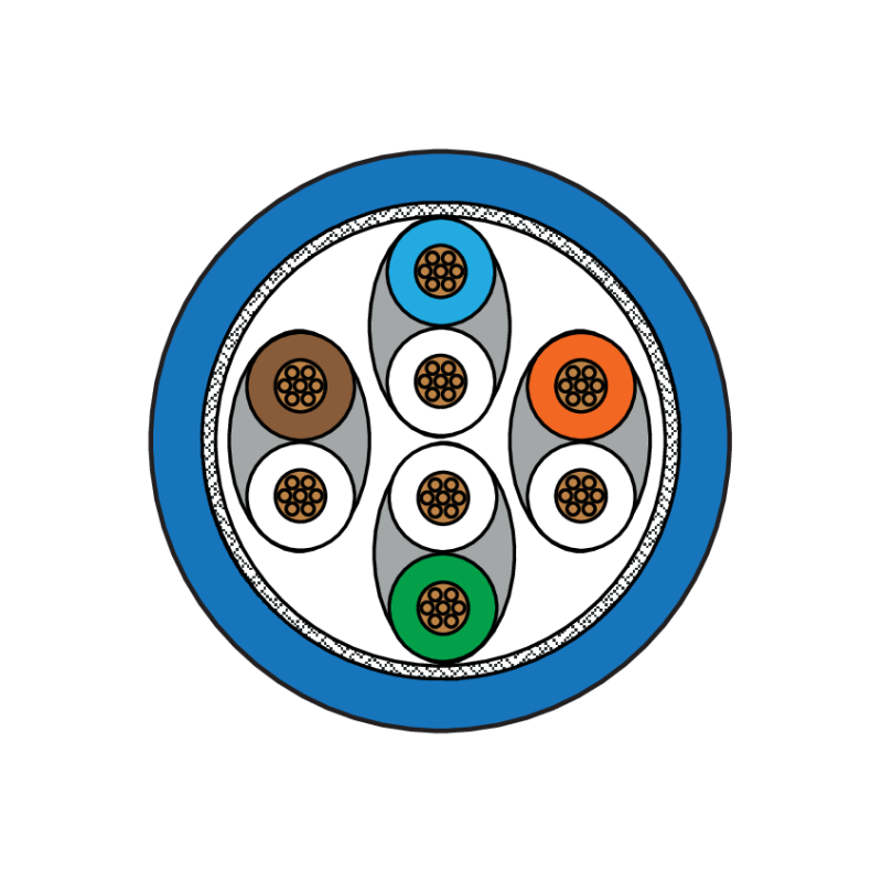 Metz Connect Netzwerkkabel, RJ-45 Stecker - RJ45-Stecker, CAT 6A, S/FTP, AWG 26, 1,00 m