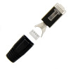 RJ45 Netzwerkstecker mit Zugentlastung, Einführhilfe und Tülle, im 10er Set, schwarz