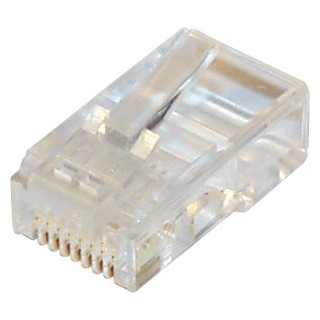 Western 8/8-Stecker (RJ45), CAT 6 , für Rundkabel