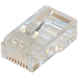 Western 8/8-Stecker (RJ45), CAT 6 , für Rundkabel