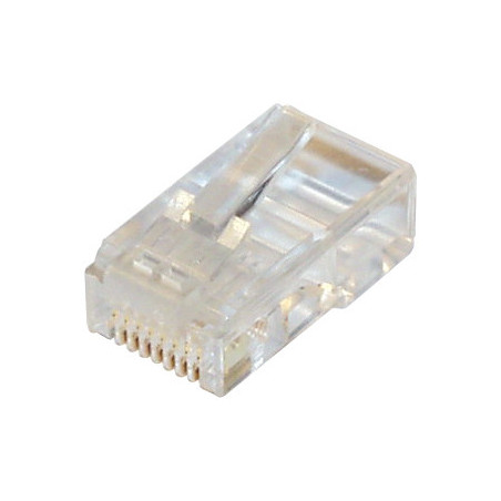 Western 8/8-Stecker (RJ45), CAT 6 , für Rundkabel