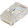 Western 8/8-Stecker (RJ45), CAT 6 , für Rundkabel
