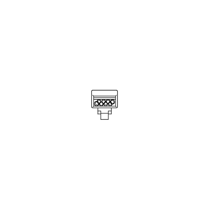 Kopie von Western 8/8-Stecker (RJ45) mit Einführungshilfe, CAT 6 , für Rundkabel