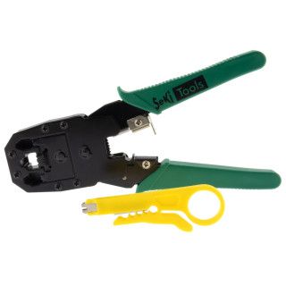Crimpzange für Netzwerkstecker RJ45, 8P8C, 6P6C