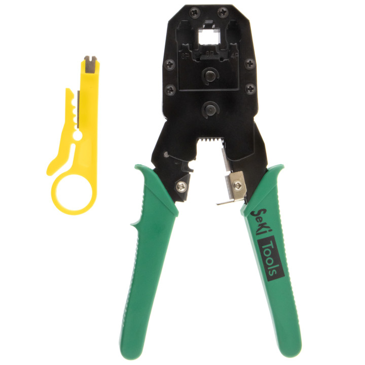 Crimpzange für Netzwerkstecker RJ45, 8P8C, 6P6C