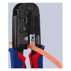 Knipex 97 51 10 Crimpzange Modularstecker (Westernstecker) RJ11, RJ12, RJ45