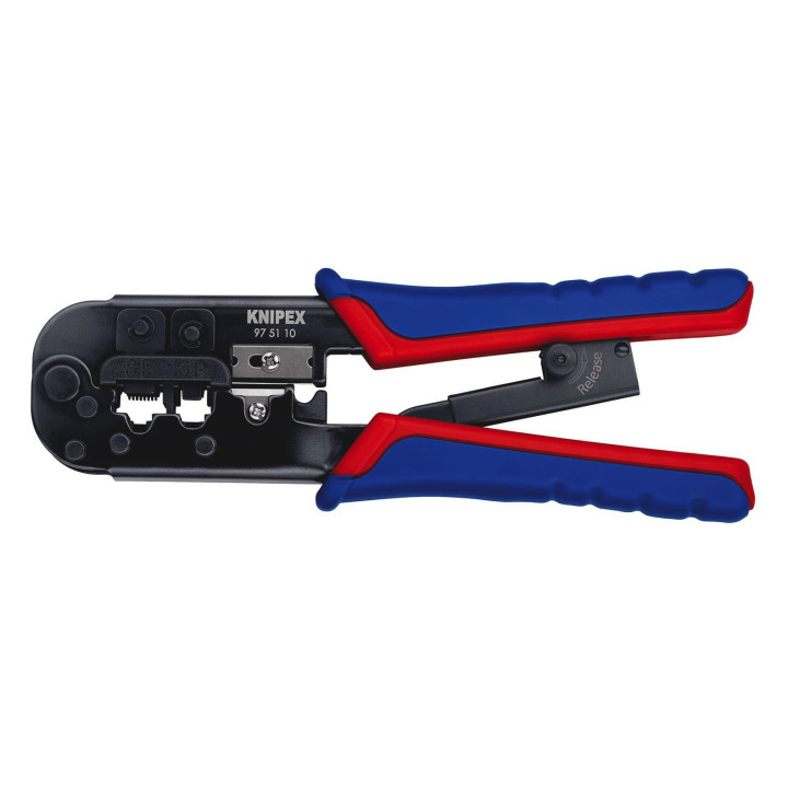 Knipex 97 51 10 Crimpzange Modularstecker (Westernstecker) RJ11, RJ12, RJ45