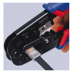 Knipex 97 51 10 Crimpzange Modularstecker (Westernstecker) RJ11, RJ12, RJ45