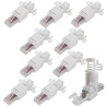 RJ45-Stecker, werkzeuglos, Cat 6 UTP, 10 Stück