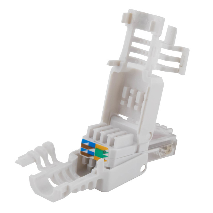 RJ45-Stecker, werkzeuglos, Cat 6 UTP, 10 Stück