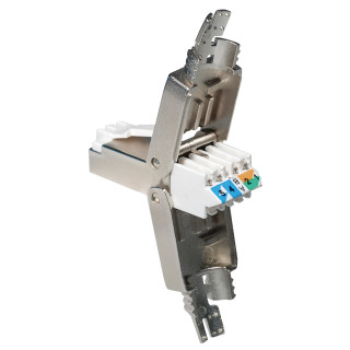 RJ45-Stecker für kabellose Montage,CAT 6A für STP Kabel, Vollmetall