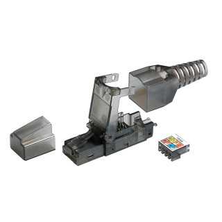 RJ45-Stecker für kabellose Montage, CAT 6A