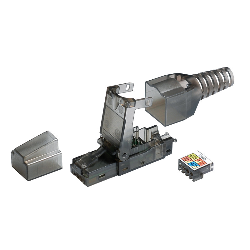 RJ45-Stecker für kabellose Montage, CAT 6A