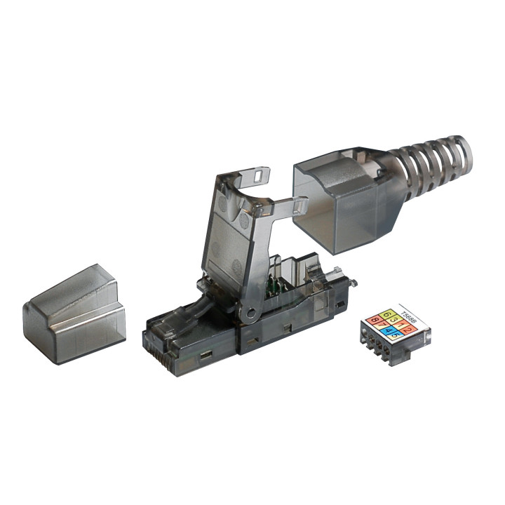 RJ45-Stecker für kabellose Montage, CAT 6A