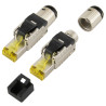 RJ45-Stecker STP HQ, werkzeuglos, CAT 8.1, 2 Stück