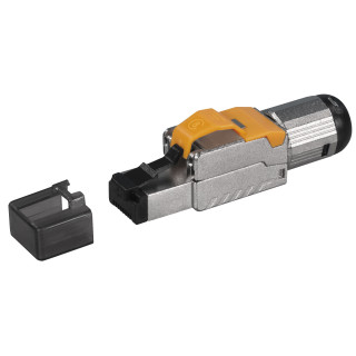 RJ45-Stecker für werkzeuglose Montage, CAT 8.1, Unterstützt 25G BASE-T und 40G BASE-T