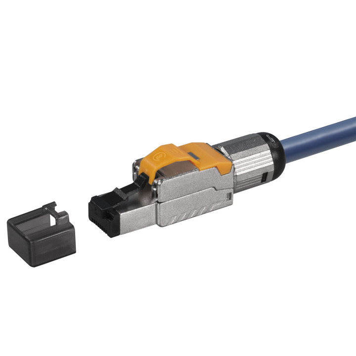 RJ45-Stecker für werkzeuglose Montage, CAT 8.1, Unterstützt 25G BASE-T und 40G BASE-T