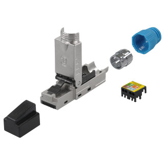 RJ45-Stecker für werkzeuglose Montage, CAT 8.1, Unterstützt 25G BASE-T und 40G BASE-T