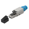 RJ45-Stecker für werkzeuglose Montage, CAT 8.1, Unterstützt 25G BASE-T und 40G BASE-T
