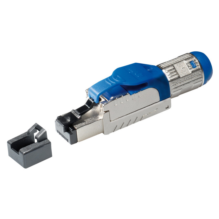 RJ45-Stecker für werkzeuglose Montage, CAT 8.1, GHMT bauartgeprüft, Unterstützt 25G BASE-T und 40G BASE-T