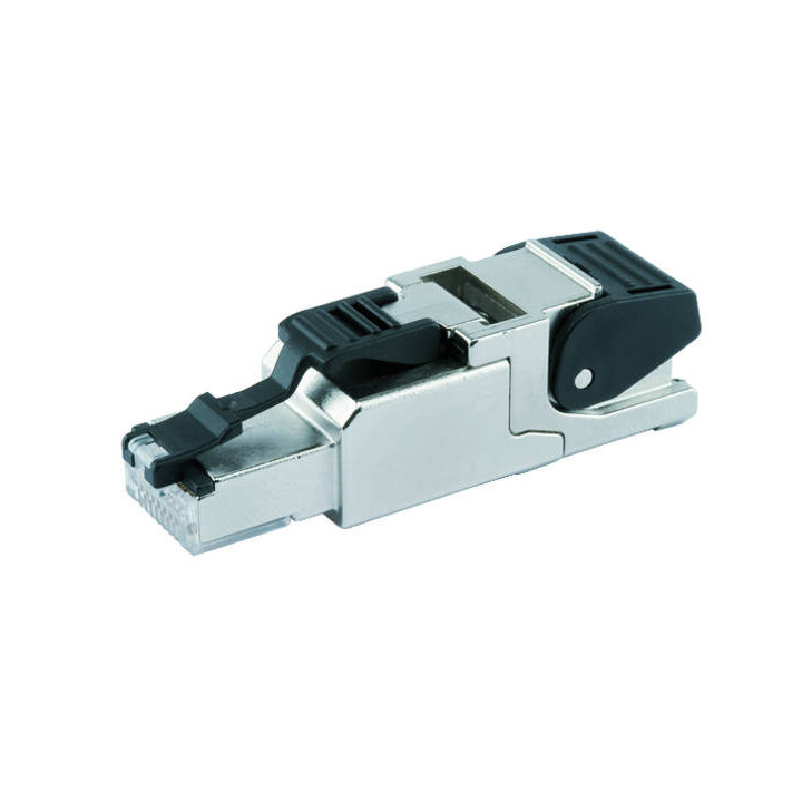 Telegärtner MFP8 RJ45-Stecker, feldkonfektionierbar J00026A2000, gerader Stecker