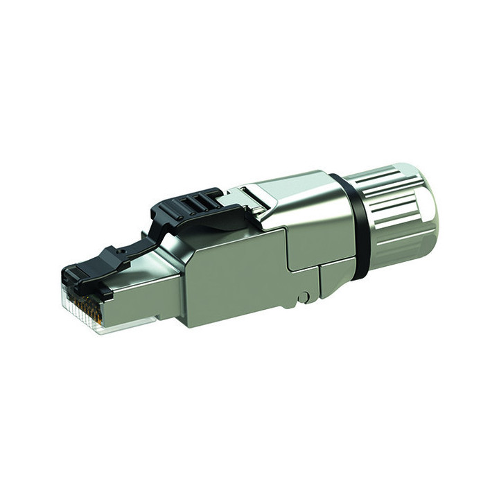 Telegärtner MFP8 RJ45-Stecker, feldkonfektionierbar J00026A5000, gerader Stecker