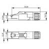 Telegärtner MFP8 RJ45-Stecker, feldkonfektionierbar J00026A5000, gerader Stecker