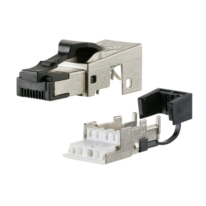 Metz RJ45-Stecker, feldkonfektionierbar 130E405032-E, gerader Stecker