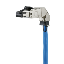 Metz RJ45-Stecker, feldkonfektionierbar 130E405042-E Stecker, 360° Kabelzuführung