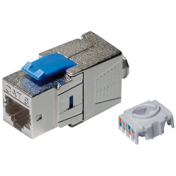Keystone CAT.8.1 STP Buchse, werkzeuglose Montage, bis 2000 MHz, unterstützt 25G BASE-T und 40G BASE-T
