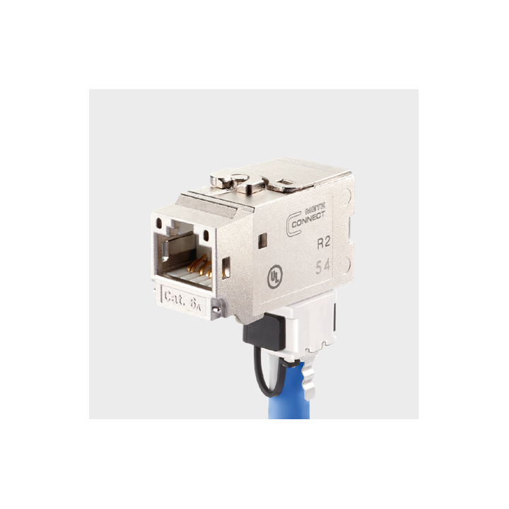 Metz 130B22-E Modul Cat.6A K 270° Buchse Keystone