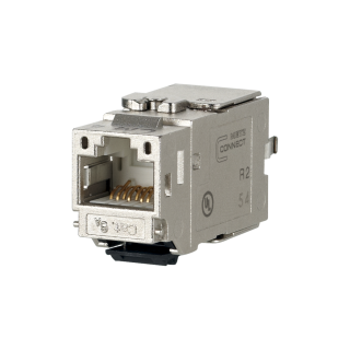 Metz 130B21-E Modul Cat.6A K 180° Buchse Keystone