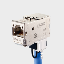 Metz 130B12-E Modul Cat.6A 270° Buchse Anschlusseinheit RJ45