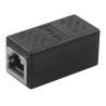 RJ45 Verbinder CAT 6, Inline Koppler, STP, schwarz,