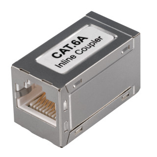 RJ45 Verbinder CAT 6A, Inline Koppler, STP