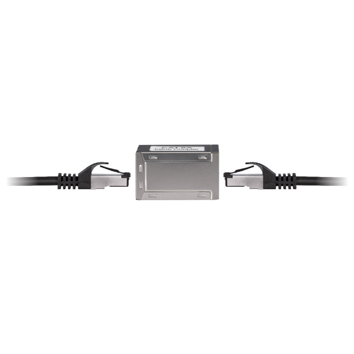 RJ45 Verbinder CAT 6A, Inline Koppler, STP