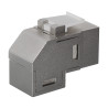RJ45 Verbinder, Inline Koppler Cat 6A, STP, 90° Winkel