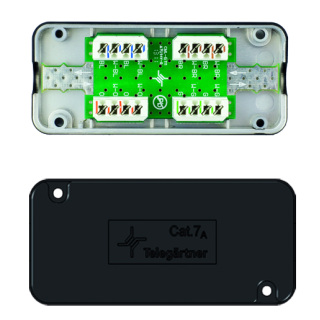 Telegärtner 100023273 Cat.7A, Kabelverbinder für Verbindung von Datenkabeln