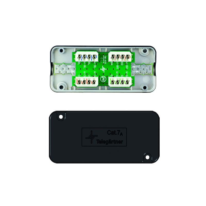 Telegärtner 100023273 Cat.7A, Kabelverbinder für Verbindung von Datenkabeln