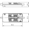 Telegärtner 100023273 Cat.7A, Kabelverbinder für Verbindung von Datenkabeln