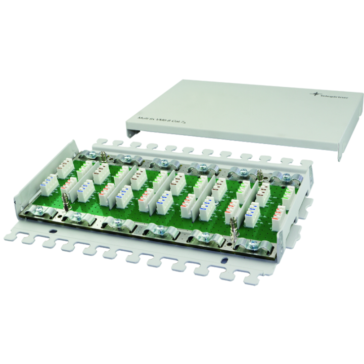 Telegärtner J00060A0071 Multi-Verbindungsmodul Cat.7A für Wandmontage
