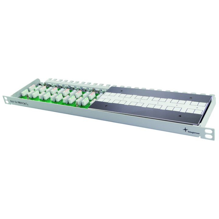Telegärtner 100023276 Multi-VM 8-8 Cat.7A (ISO/IEC) AWG26-22, 19 zoll, 1/2HE