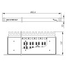 Telegärtner 100023276 Multi-VM 8-8 Cat.7A (ISO/IEC) AWG26-22, 19 zoll, 1/2HE