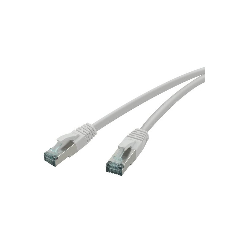 RED Patchkabel 10GBit, RJ-45 Stecker - RJ45-Stecker, CAT 6A, S/FTP, AWG 27/7, 0,25 m